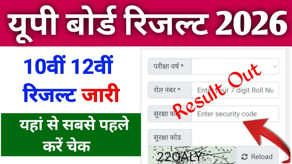 Up Board 10th 12th Result 2026 Release: यूपी बोर्ड कक्षा 10वीं रिजल्ट 2026 आज होगा जारी 