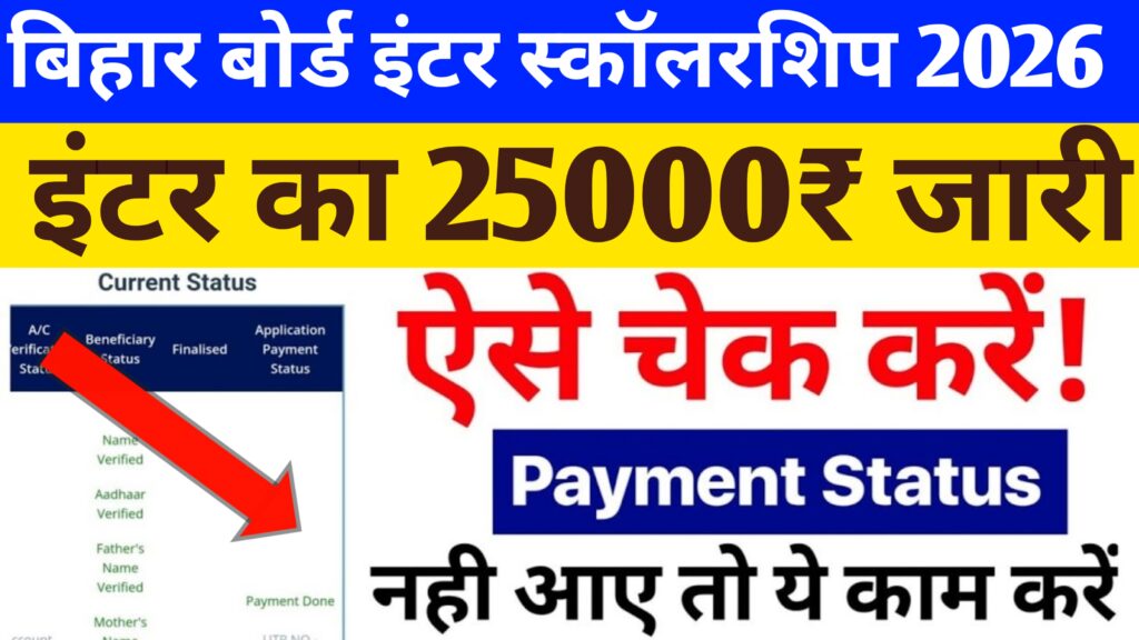 Bihar Board Inter Scholarship 2026